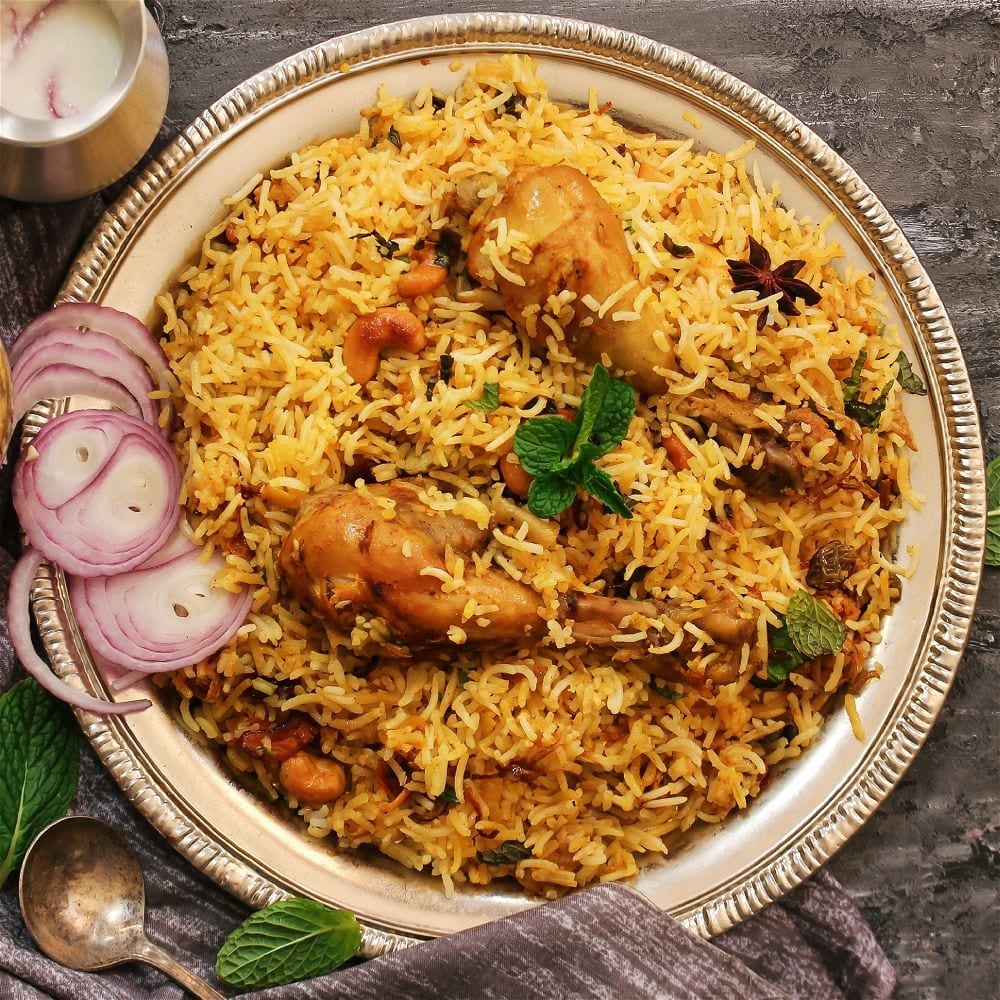 Hyderabadi Chicken Dum  Biryani